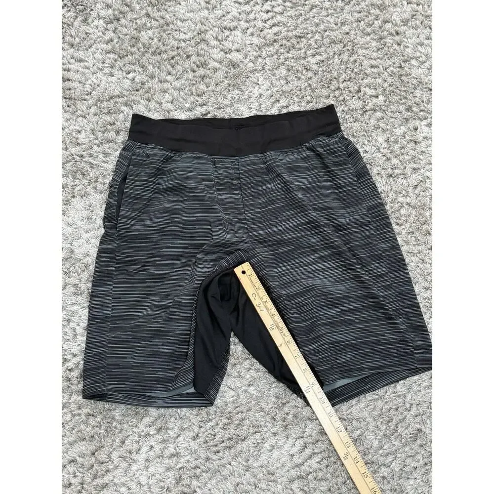Lululemon Athletic Shorts Men’s Size M Black Gray Training Running Gym Active